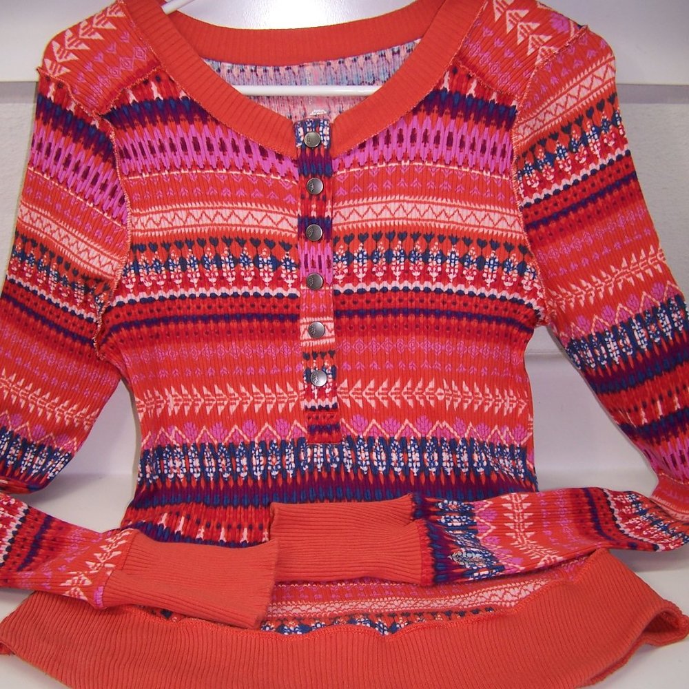 Free People Movement Rally Layer Print Med $78 Fire Up Combo It's An Experience
